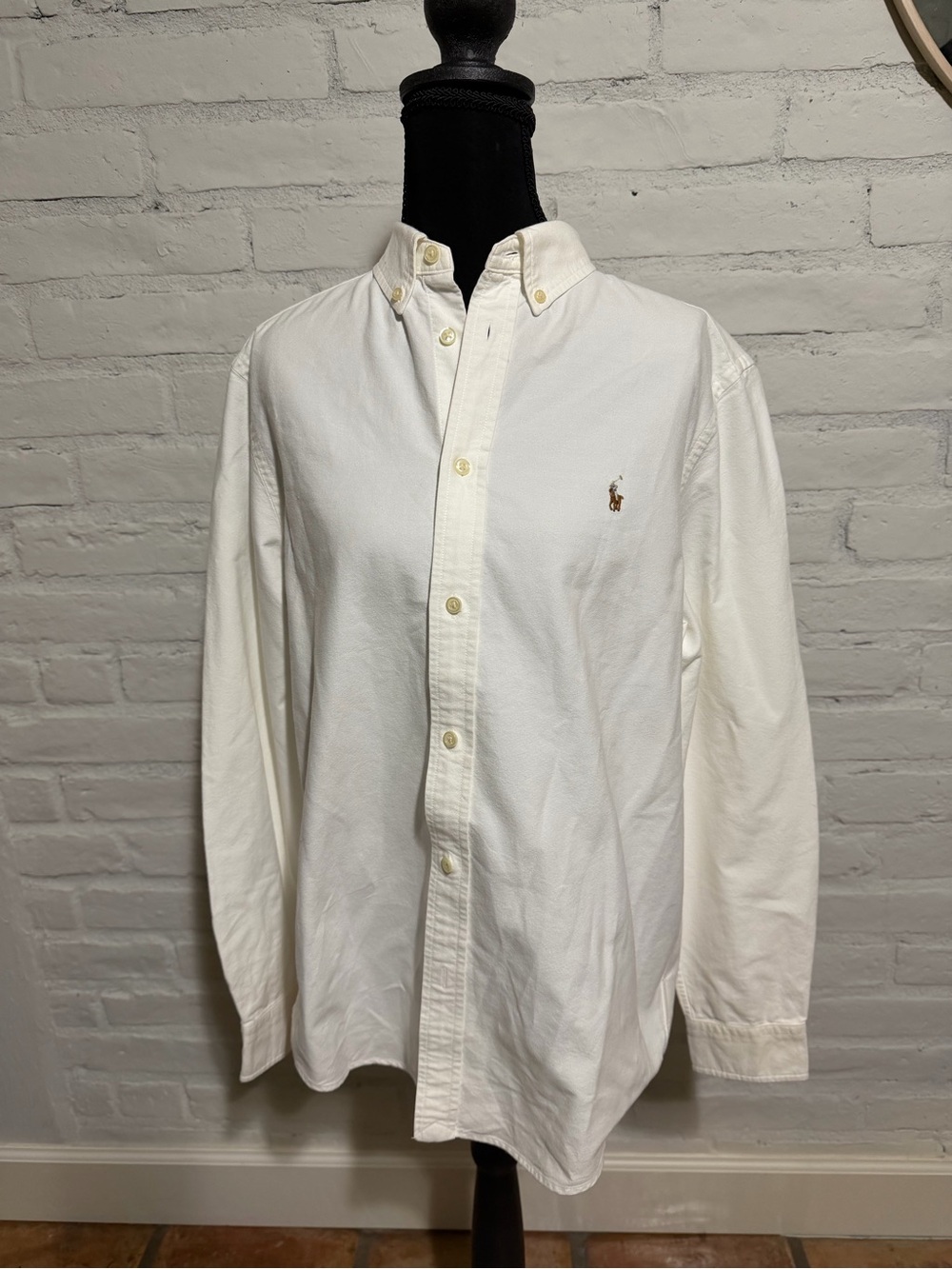 Ralph Lauren Boys Classic Button-Down Oxford Shirt - White